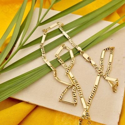 Image 2 of Golden Hawk Eye Link Chain