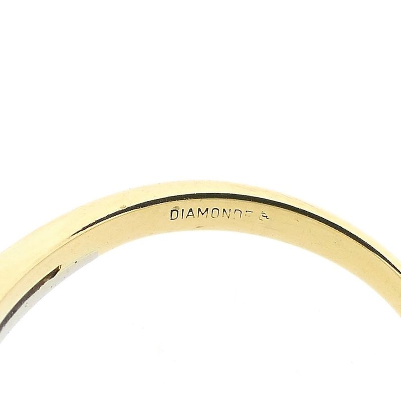 Image 6 of Two-tone gold Diamond ring with 0.08 ct diamond.