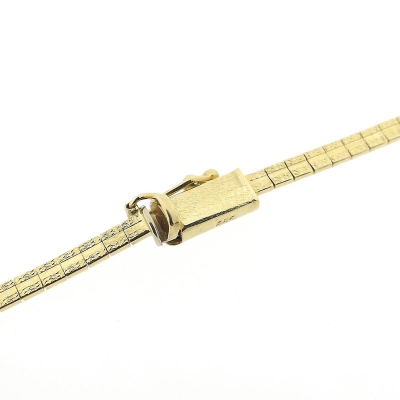 Image 4 of Gold braided Omega link necklace