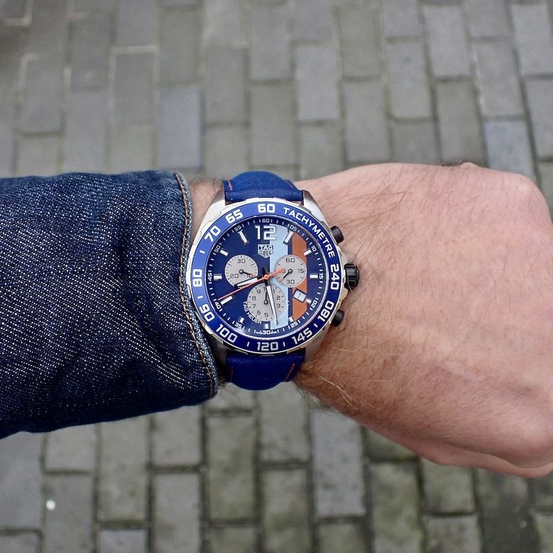 Image 11 of TAG Heuer Formula 1 'Gulf Limited' Chronograph Men's Watch