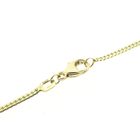 Image 3 of Gold necklace with fixed pendant and diamond; 0.005 ct.