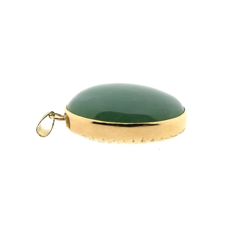 Image 5 of 18 carat gold pendant with aventurine