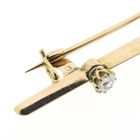 Image 7 of Rose gold brooch with diamond; 0.45 ct.