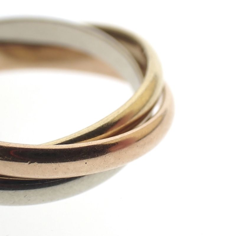Image 6 of 18 ct. Tricolor gold trinity ring