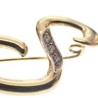 Image 3 of 18 carat gold letter brooch; S | With zirconia