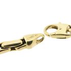 Image 7 of Vintage gold anchor link bracelet with lapis lazuli | 19.5 cm