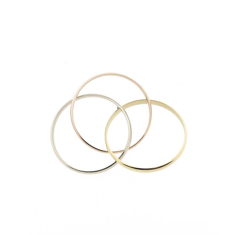 Image 3 of Tricolor gold trinity ring