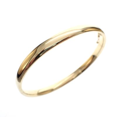 Image 1 of Gold smooth slave bracelet | Ø 63 mm