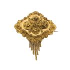 Image 1 of Antique gold brooch of a hat bell