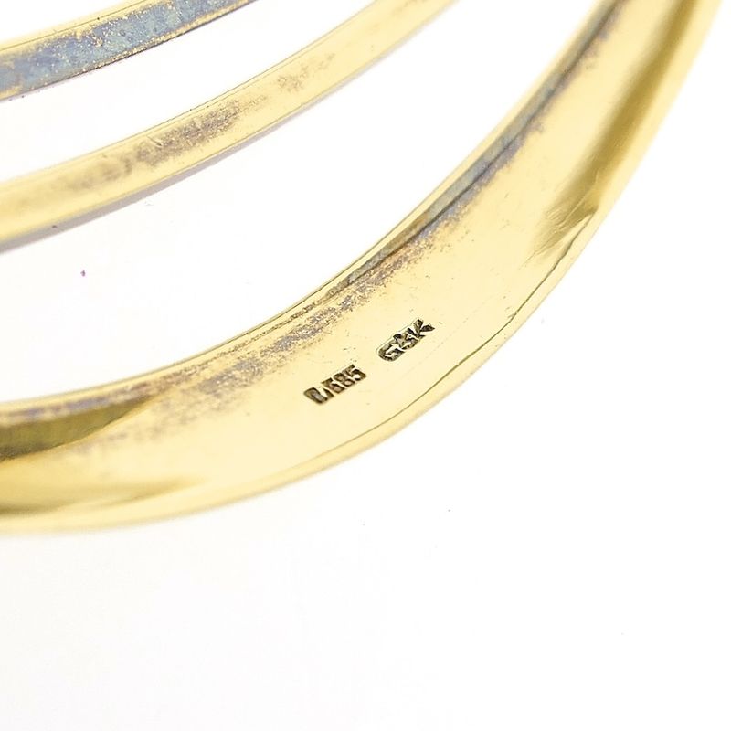 Image 5 of Vintage gold abstract brooch