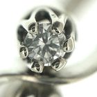 Image 3 of White gold ring set with two 0.06 ct. diamonds | Carnation