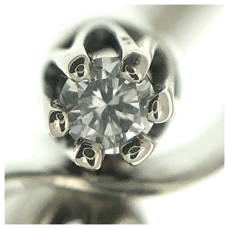 Image 3 of White gold ring set with two 0.06 ct. diamonds | Carnation
