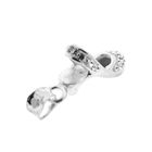 Image 9 of Silver pendant of a women's heel with zirconia