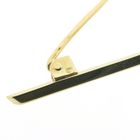 Image 7 of Narrow gold brooch with diamond | 0.05 ct.