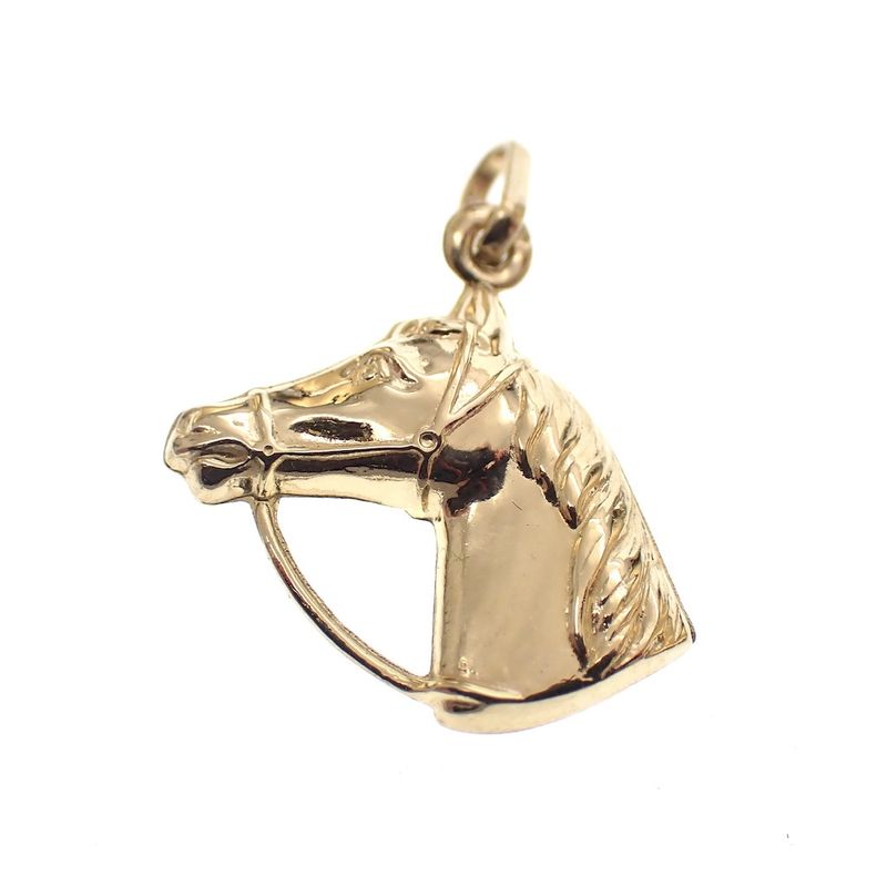 Image 1 of Gold pendant of a horse