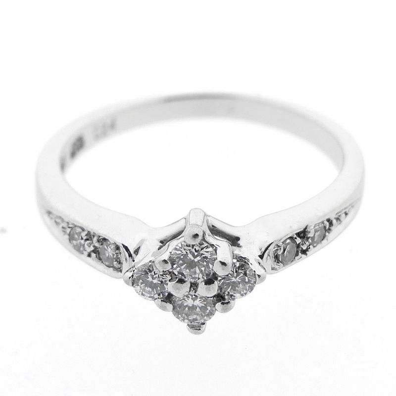 Image 6 of White gold ring with diamonds | 0.24 ct.