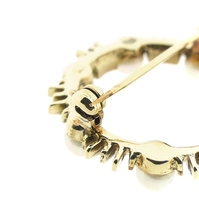 Image 5 of Gold brooch with pearl