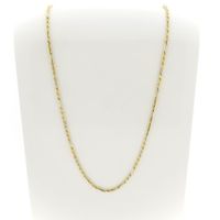 Two-tone gold Figarope necklace; Cento group | 60 cm