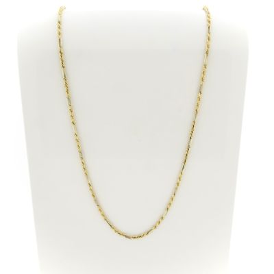 Two-tone gold Figarope necklace; Cento group | 60 cm Image 1 of Two-tone gold Figarope necklace; Cento group | 60 cm