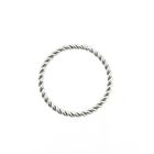 Image 4 of White gold twisted sliding ring