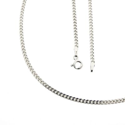 Image 1 of Silver basic gourmet link chain | 60 cm