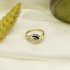 Image 8 of Two-tone gold ring with diamond; 0.06 ct.