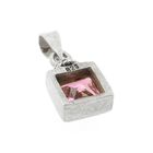 Image 4 of Silver pendant with pink zirconia