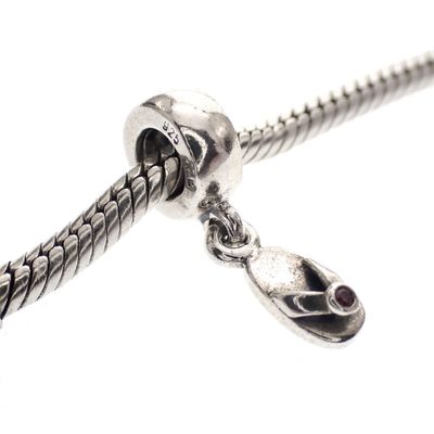 Image 2 of Pandora charm; Silver; Hanging Flip-Flop