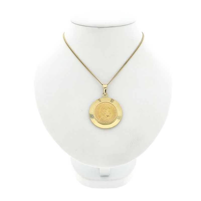 Image 5 of Gold pendant of 10 guilder coin Queen Wilhelmina