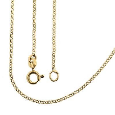 Image 1 of Gold jasseron link chain | 39.5 cm
