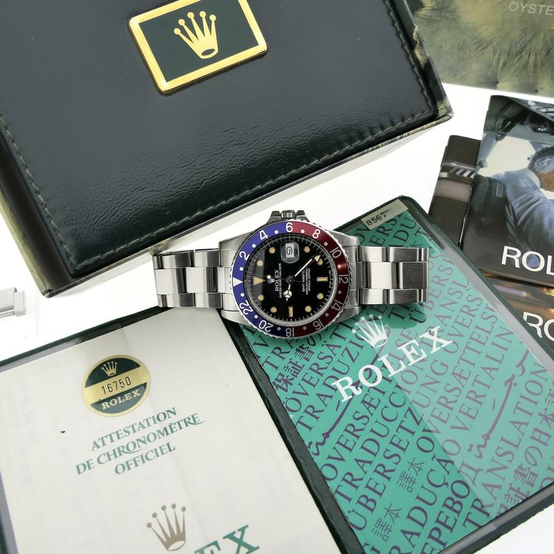Image 13 of Rolex GMT-Master 'Pepsi' 16750; Vintage men's watch