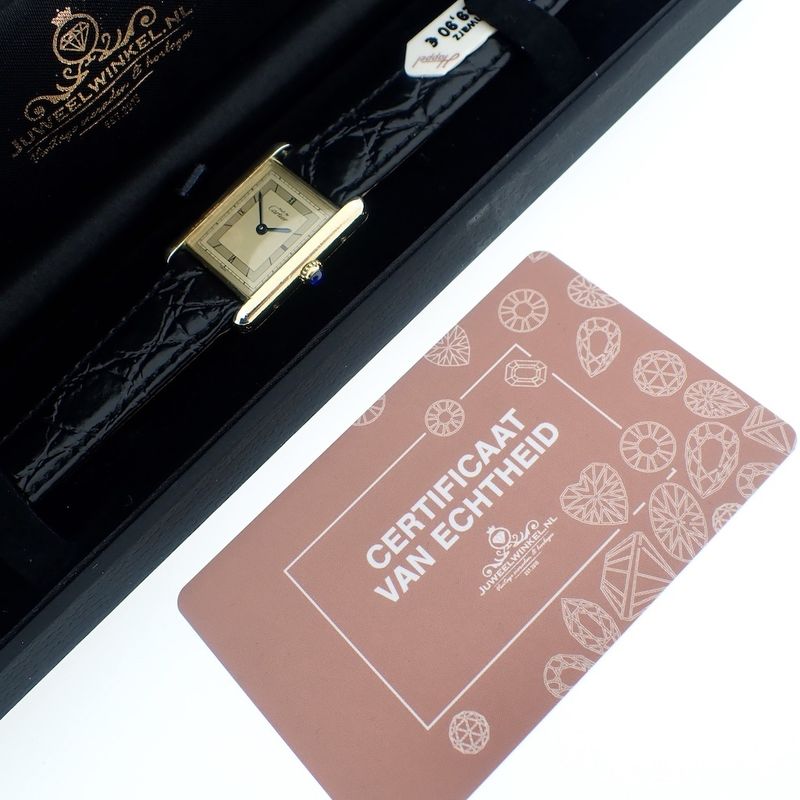 Image 5 of Cartier Tank Vermeil; Women's watch