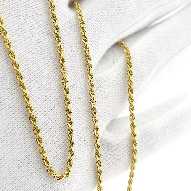 Image 8 of 18K Gold Twisted Link Chain | 50.5 cm