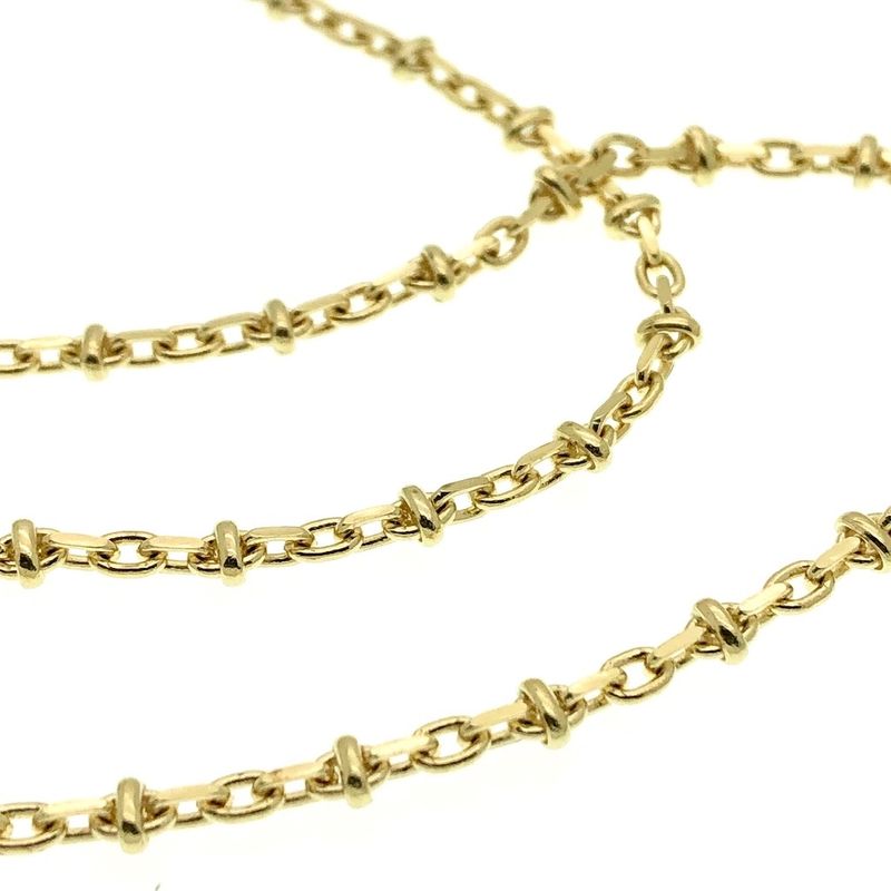 Image 4 of Golden fantasy anchor link chain | 45 cm
