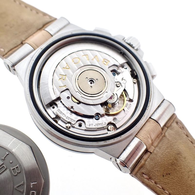 Image 7 of Bulgari Diagono; Unisex watch with diamonds