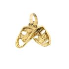 Image 6 of 9 ct. Comedy and tragedy mask pendant/charm