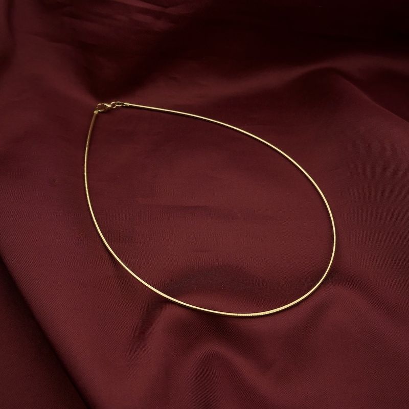Image 5 of Gold omega choker necklace