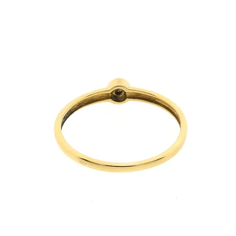 Image 6 of Gold solitaire ring with diamond | 0.01 ct.