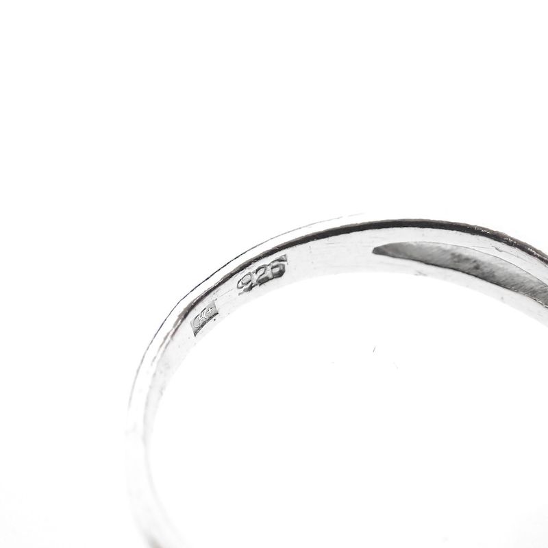 Image 6 of Silver ladies ring with knotted design