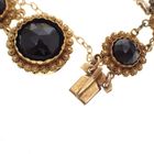 Image 4 of Antique gold boat bracelet with garnet