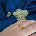 Image 4 of 18 carat gold ring with two holding hands