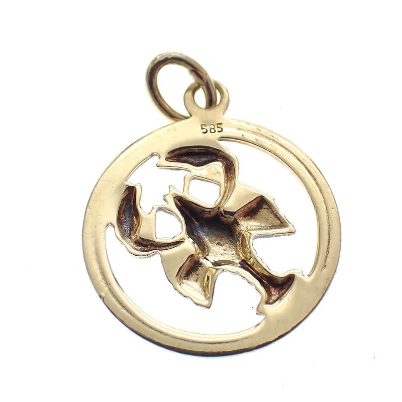 Image 3 of Gold Scorpio pendant