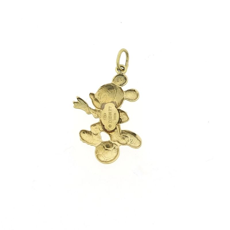 Image 6 of 18 carat gold Disney pendant; Mickey Mouse