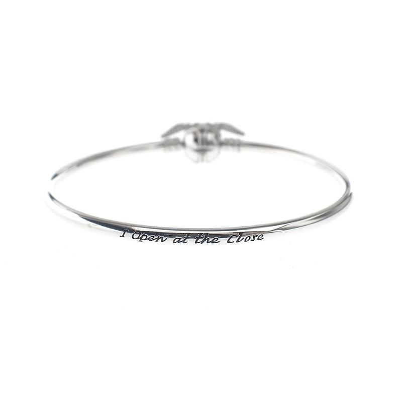 Image 4 of Harry Potter x Pandora bracelet; Silver; Golden Snitch Charm Bangle | Ø 65mm