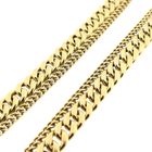 Afbeelding 7 van Gouden dubbele gourmetschakel ketting