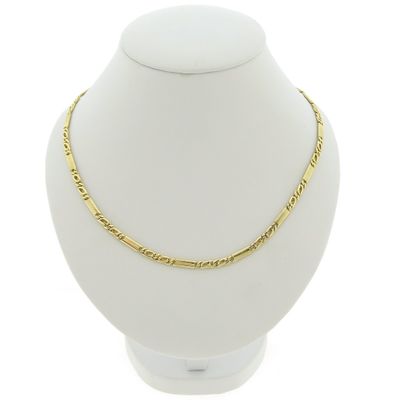 Image 1 of Gold closed Figaro link chain