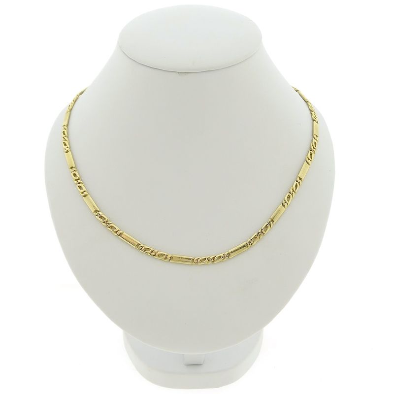 Image 1 of Gold closed Figaro link chain