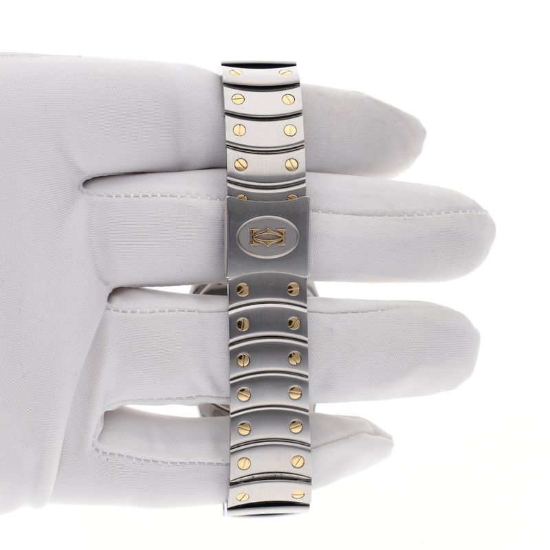 Image 20 of Cartier Santos Ronde Aviator '150 Years Limited Edition' W20038R3; Automatic watch with GMT