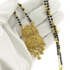 Image 10 of Gold Mangalsutra necklace with onyx