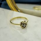 Image 7 of Golden fantasy ring with diamond | 0.01 ct.